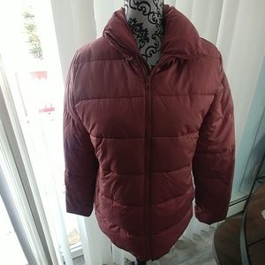 Old Navy Mauve puffer coat Sz Medium